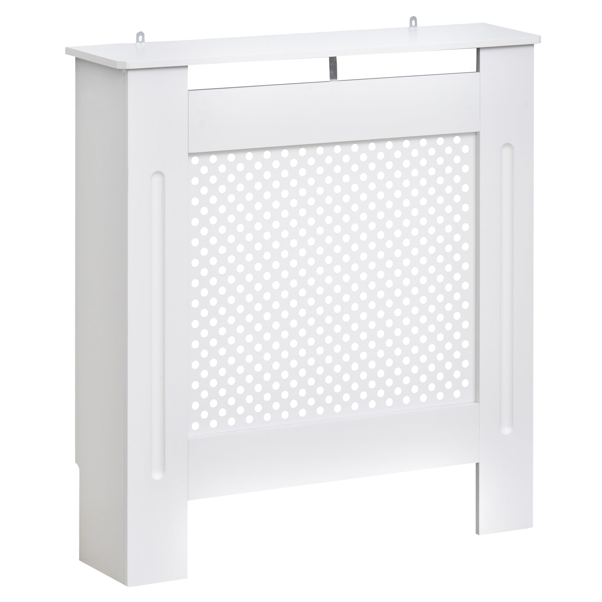 Photo of HOMCOM Wooden Radiator Cover Heating Cabinet Modern Home Furniture Grill Style  White Painted (Small) in (Small) colour on a white background