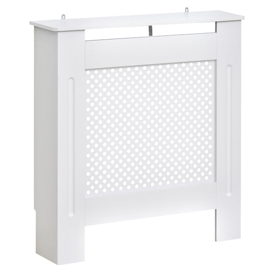 Photo of HOMCOM Wooden Radiator Cover Heating Cabinet Modern Home Furniture Grill Style  White Painted (Small) in (Small) colour on a white background