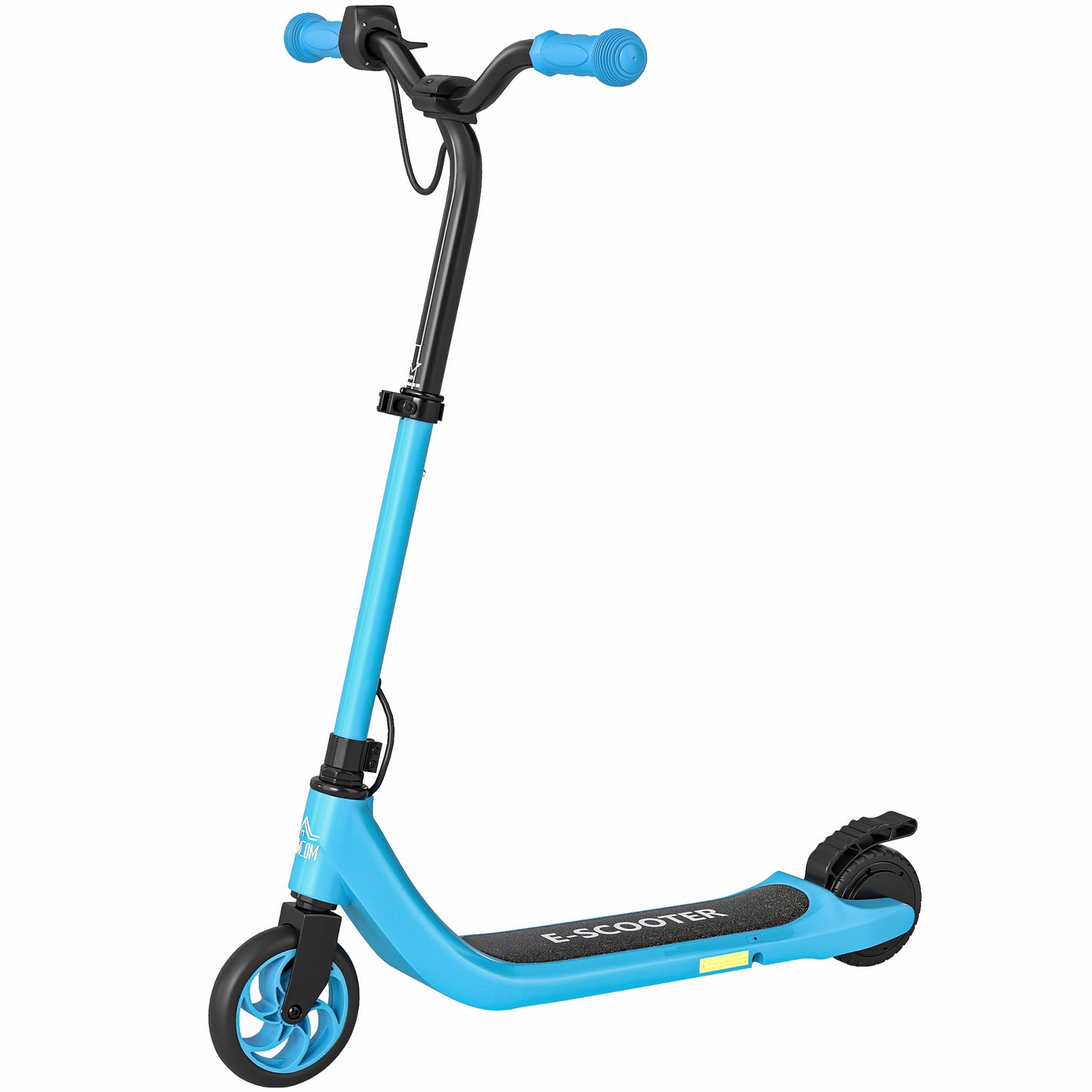 Photo of HOMCOM Electric Scooter for Kids 6+, Foldable E Scooter, Up to 8 KM/H, Maximum Range 6 KM, Adjustable Height, Blue in Blue colour on a white background
