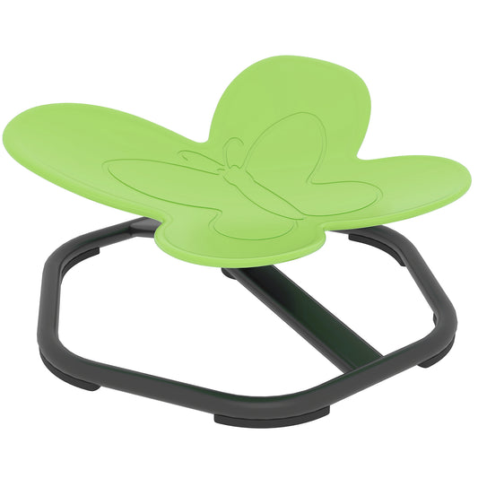 Photo of AIYAPLAY Butterfly-Shaped Kids Swivel Chair, Sensory Spinning Chair for Balance and Coordination Training, Green in Green colour on a white background