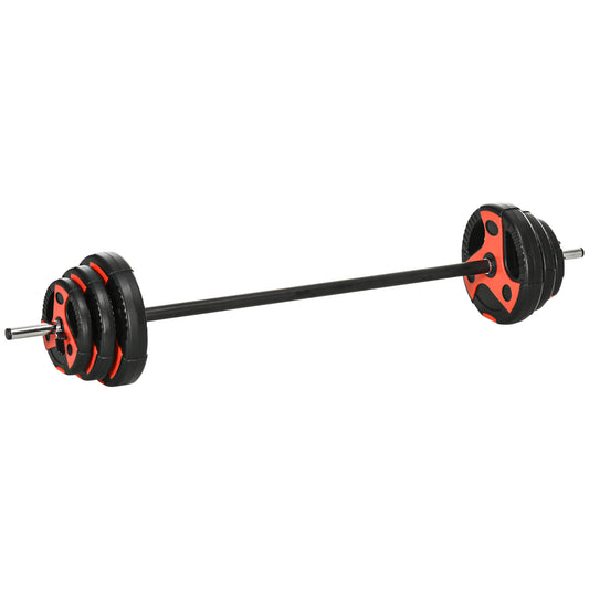 Photo of SPORTNOW 20kg Adjustable Barbell Weights Set for Home Gym, Strength Training in Training colour on a white background