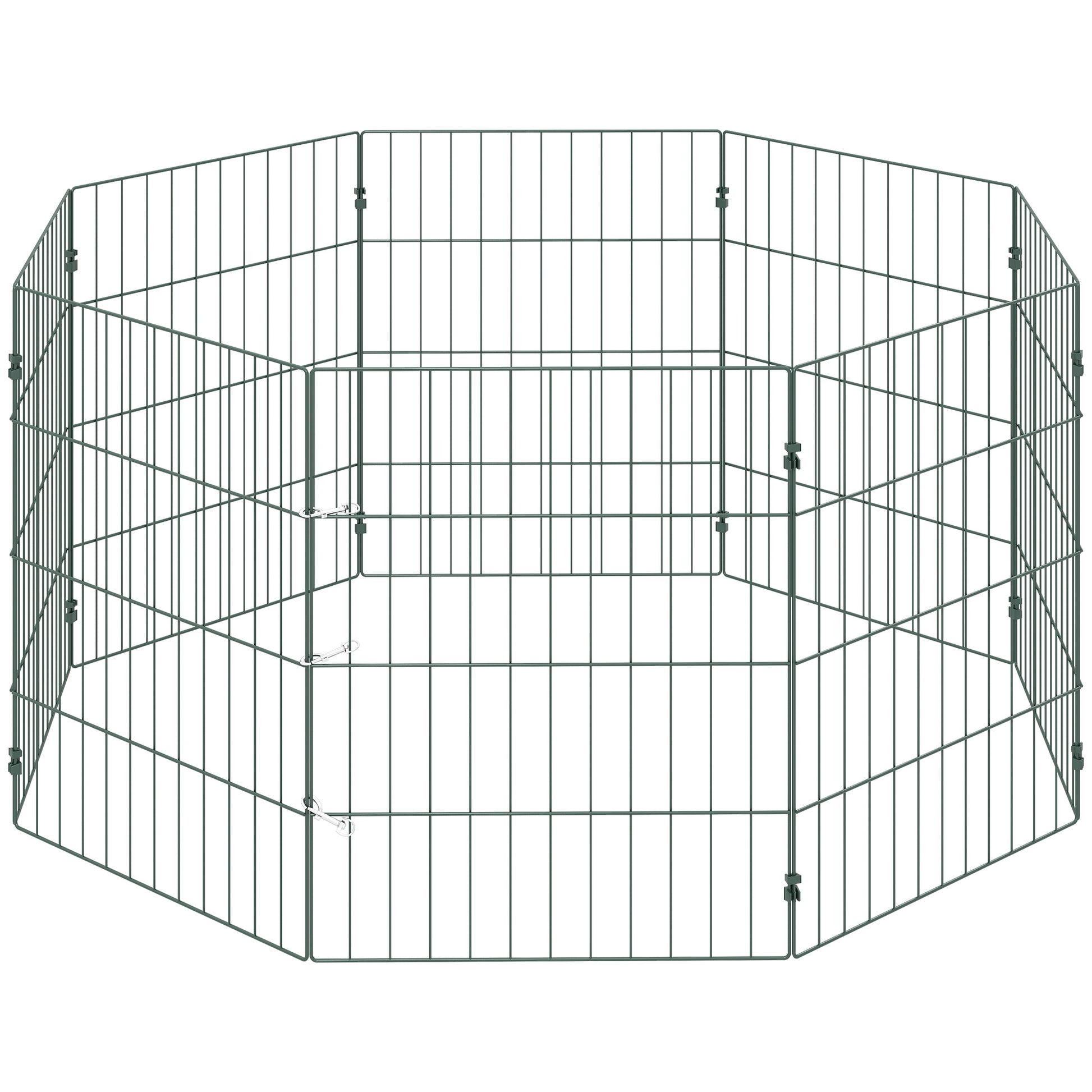 Photo of PawHut 8 Panel Pet Playpen for Small Dogs Indoor Outdoor 60 cm Height in Height colour on a white background