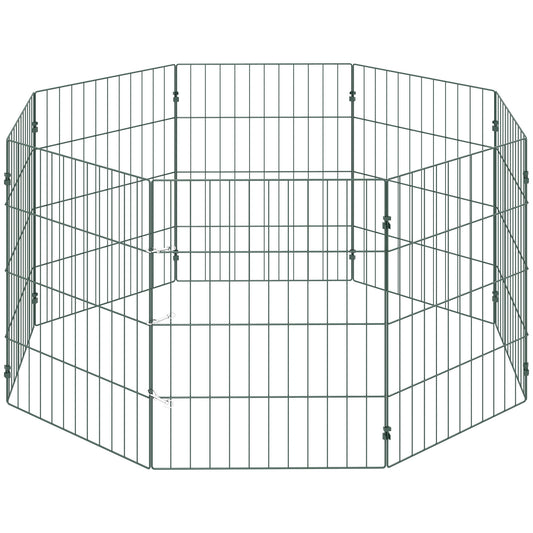 Photo of PawHut 8 Panel Pet Playpen for Small Dogs Indoor Outdoor 60 cm Height in Height colour on a white background