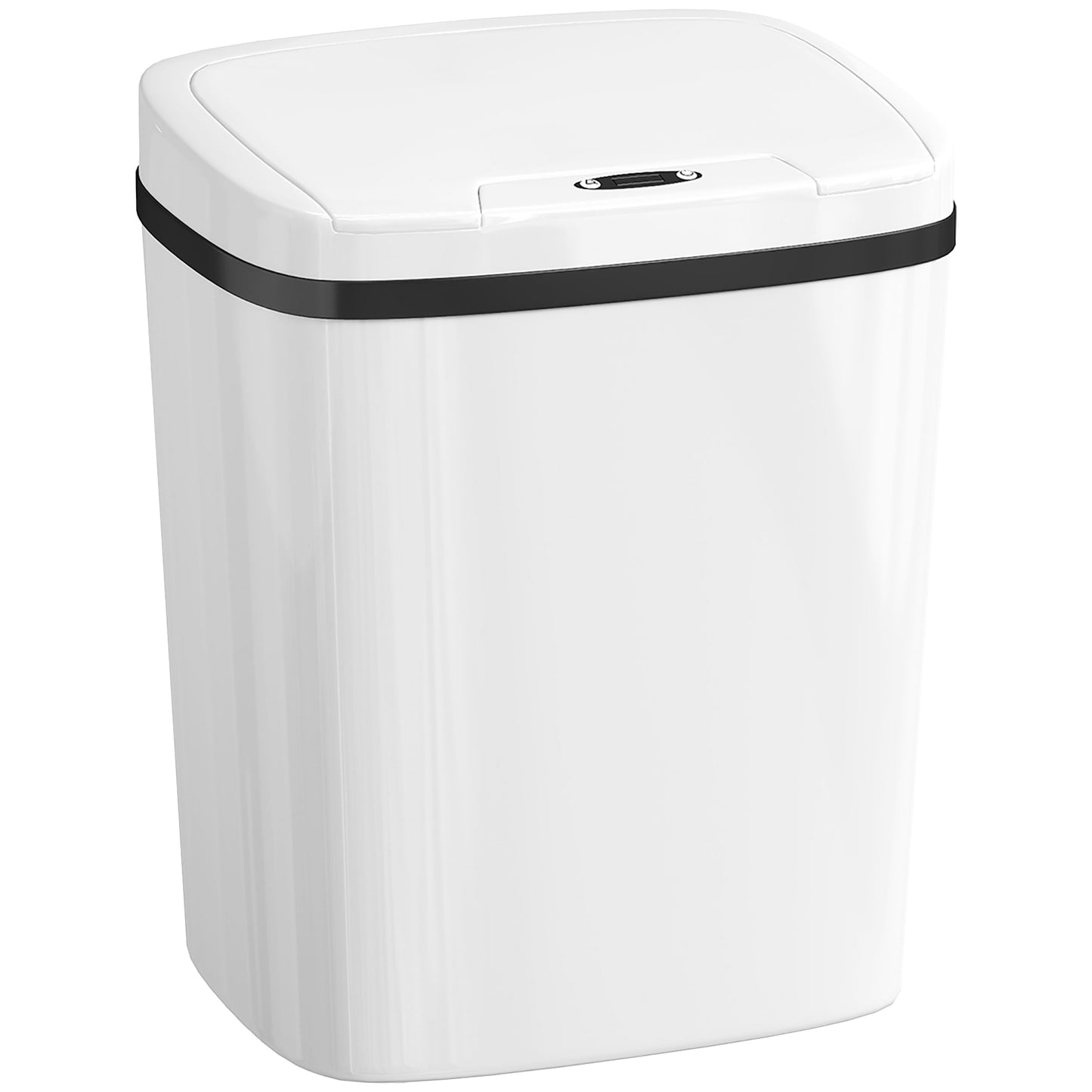 Photo of HOMCOM 15L Sensor Bin, Automatic Touchless Kitchen Bin, Easy Clean, Battery Operated for Home Office, Bedroom, Bathroom, White in White colour on a white background