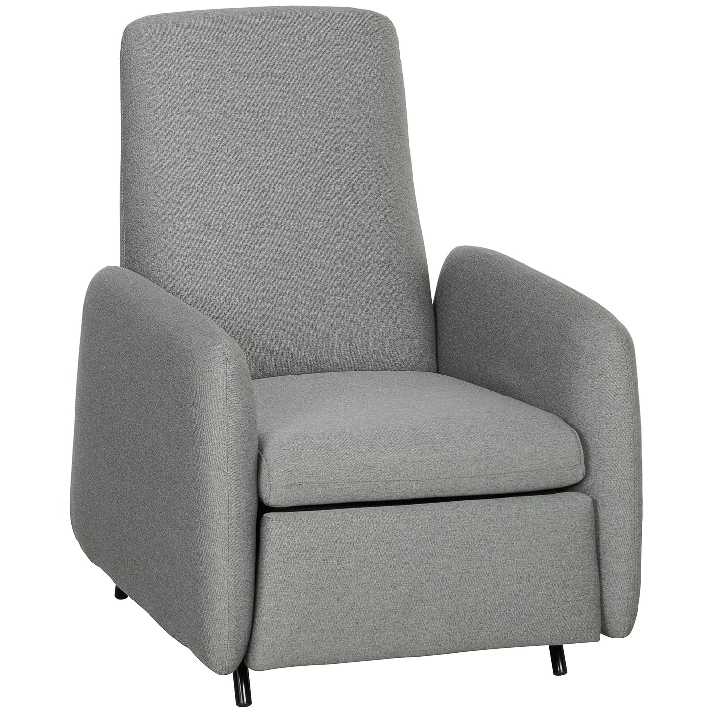 Photo of HOMCOM 150° Manually Reclining Chair, with Footrest - Grey in Grey colour on a white background