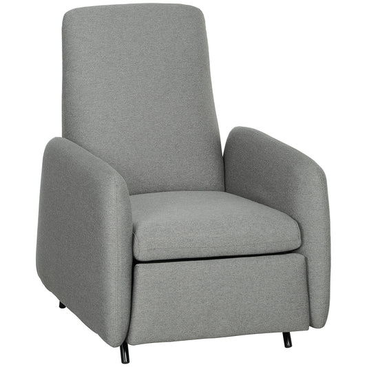 Photo of HOMCOM 150° Manually Reclining Chair, with Footrest - Grey in Grey colour on a white background