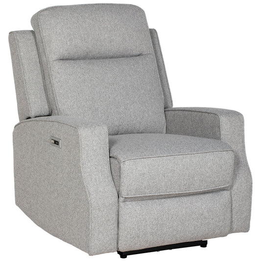 Photo of HOMCOM 150° Electric Reclining Chair, with USB port and Footrest - Grey in Grey colour on a white background