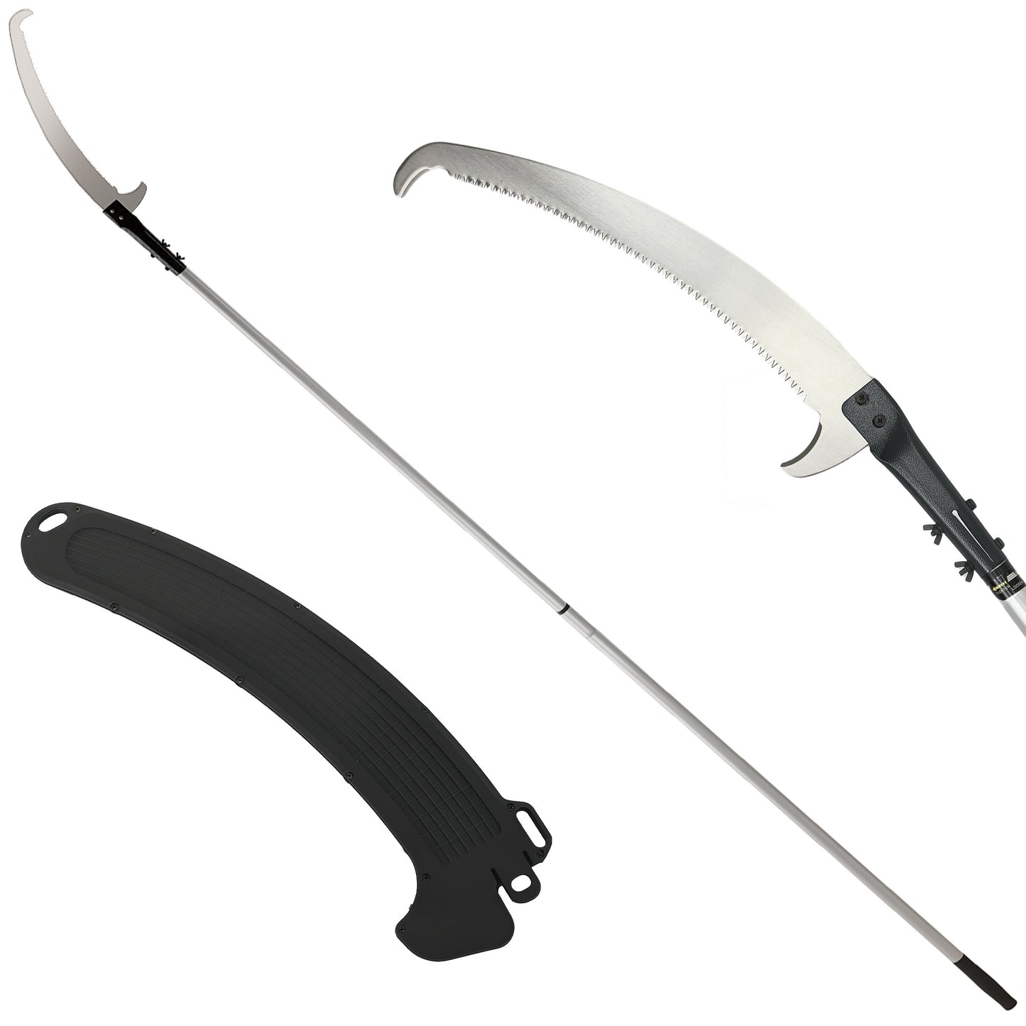 Photo of Outsunny Manual Pole Saw, 1.8-2.9 m Extendable Tree Pruner, Tree Lopper Long Reach Telescopic with Extendable Handle & 40 cm Saw for Tree Trimming in Trimming colour on a white background
