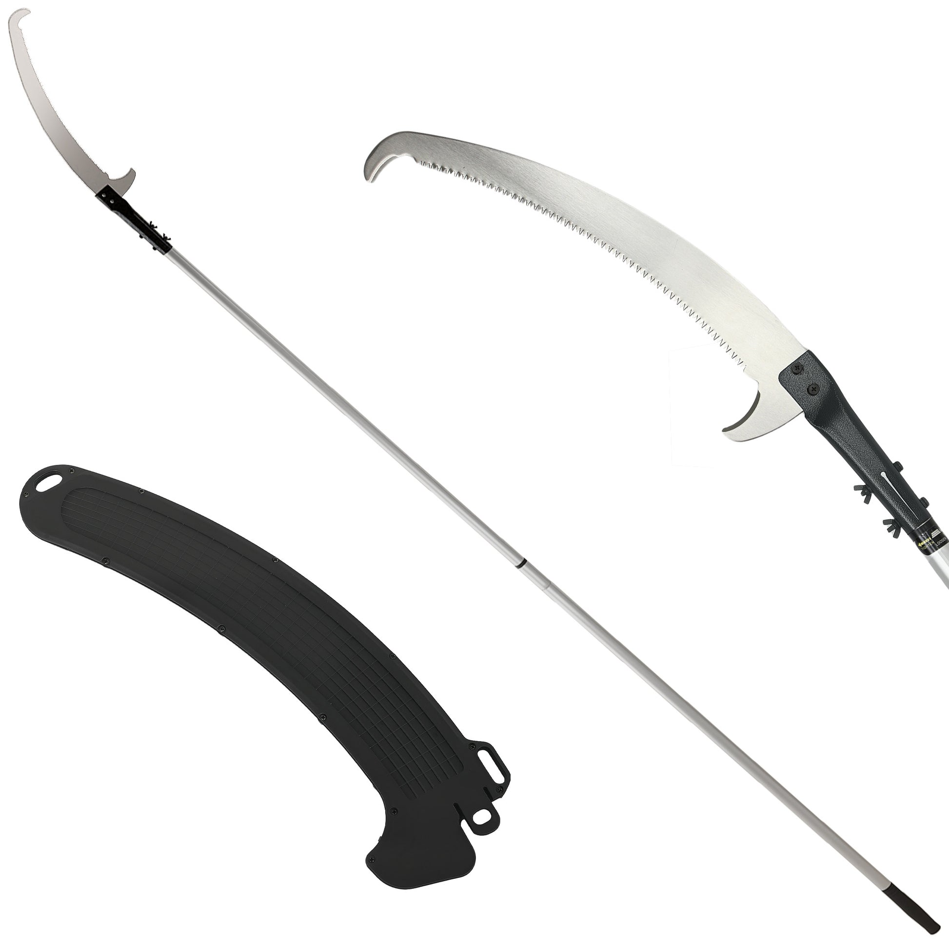 Photo of Outsunny Manual Pole Saw, 1.8-2.9 m Extendable Tree Pruner, Tree Lopper Long Reach Telescopic with Extendable Handle & 40 cm Saw for Tree Trimming in Trimming colour on a white background