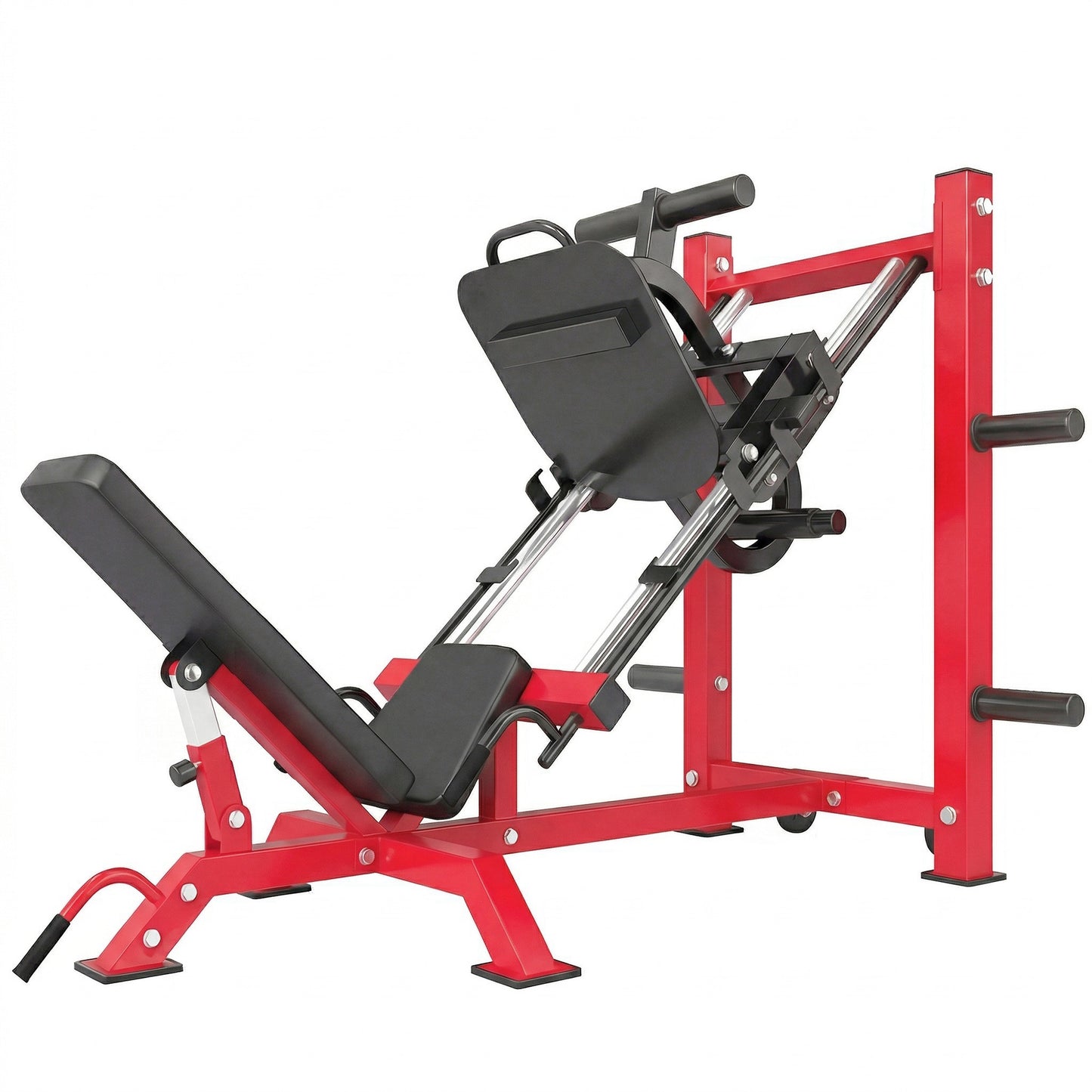 Photo of SPORTNOW Leg Press Machine with Wheels and Calf Block, Adjustable Squat Machine for Home Gym, 455KG Capacity in Capacity colour on a white background