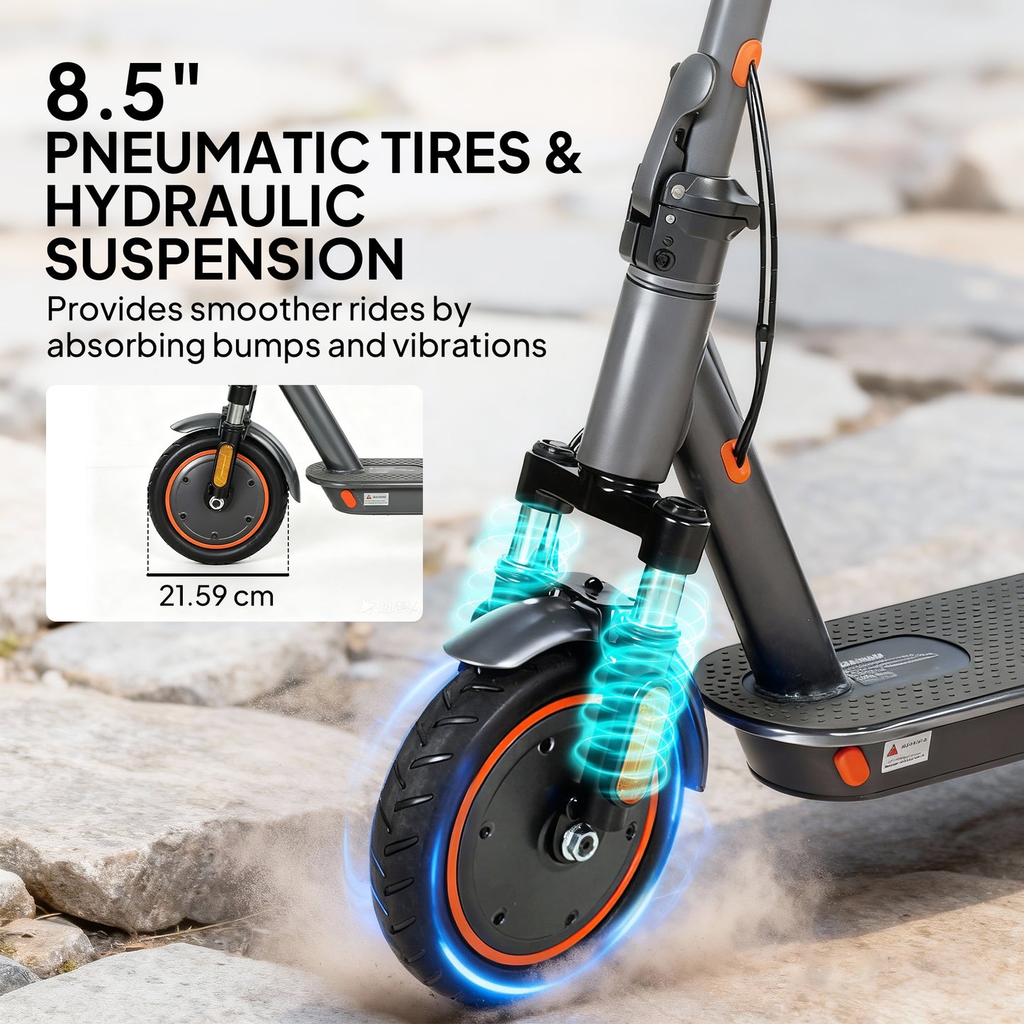 SPORTNOW Foldable Electric Scooter with 350W Motor, Up to 25km/h