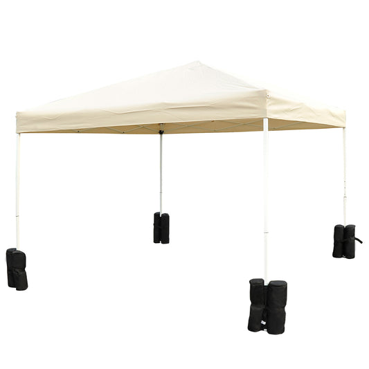 Photo of Outsunny 15 kg Heavy Duty Gazebo Weight Sand Bags, 4 pcs Leg Weights Marquee Tent Canopy Base for Trampoline Pop Up Gazebo Tent in Tent colour on a white background
