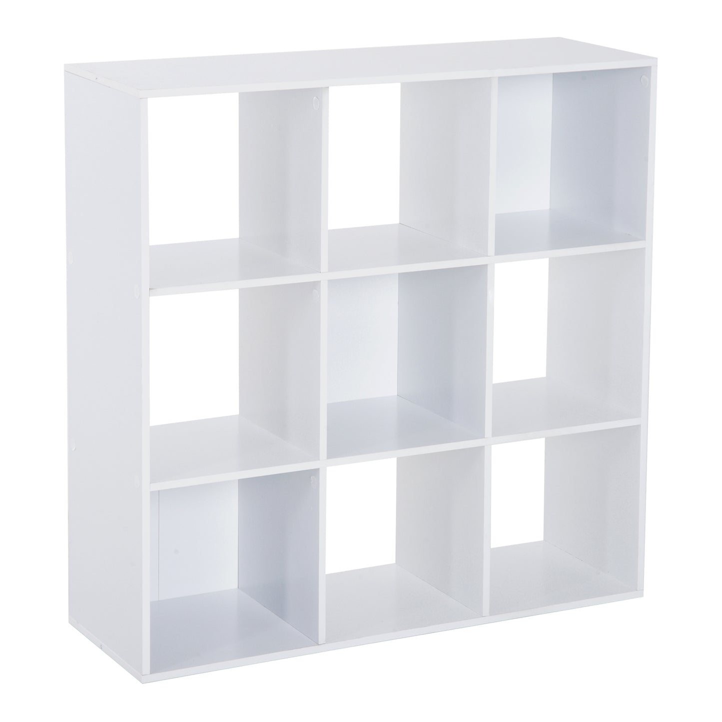 Photo of HOMCOM Nine-Cube Storage Shelf - White in White colour on a white background