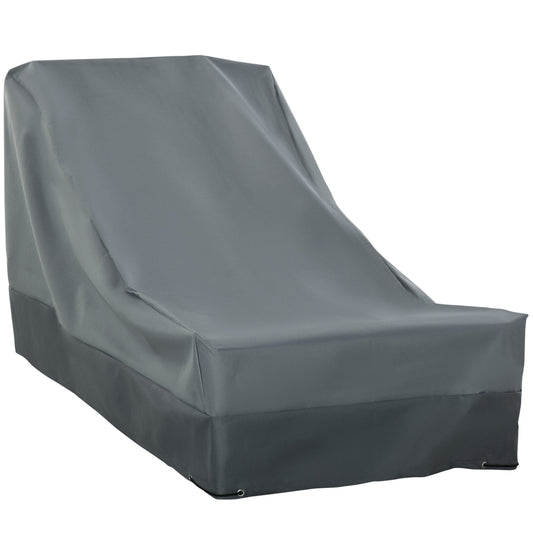 Photo of Outsunny Rectangular Patio Furniture Cover for Chairs Water UV Resistant Protection 600D Oxford Fabric Rattan Lounge Clean Cover, 200 x 86 x 82cm in 82cm colour on a white background