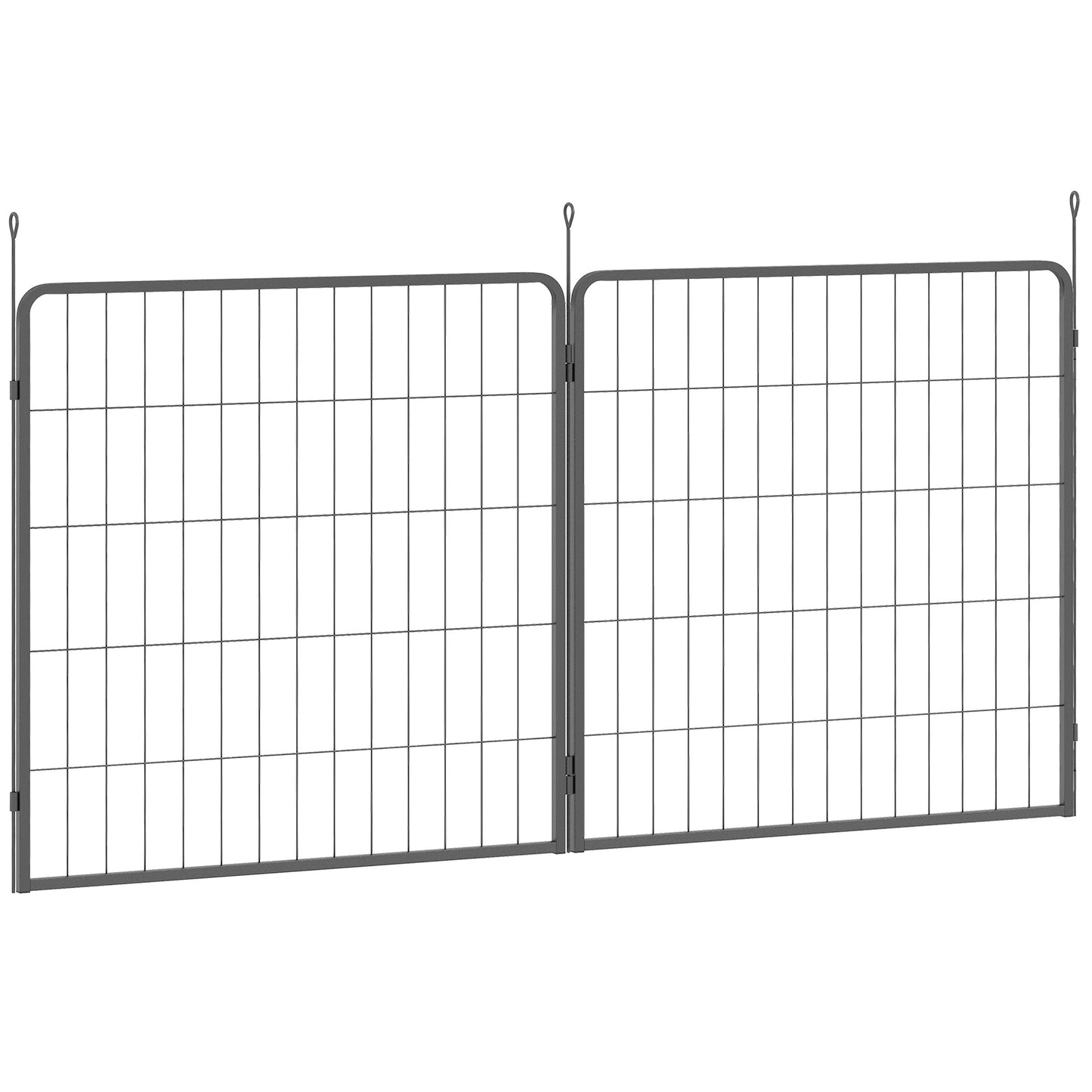Photo of PawHut 2 Piece Dog Pen Expansion Pack for 80cm High Pet Playpen with 3 Stakes, for Small and Medium Dogs in Dogs colour on a white background