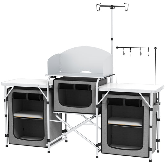 Photo of Outsunny Multi-Storage Portable Camping Kitchen, with Carry Bag in Bag colour on a white background