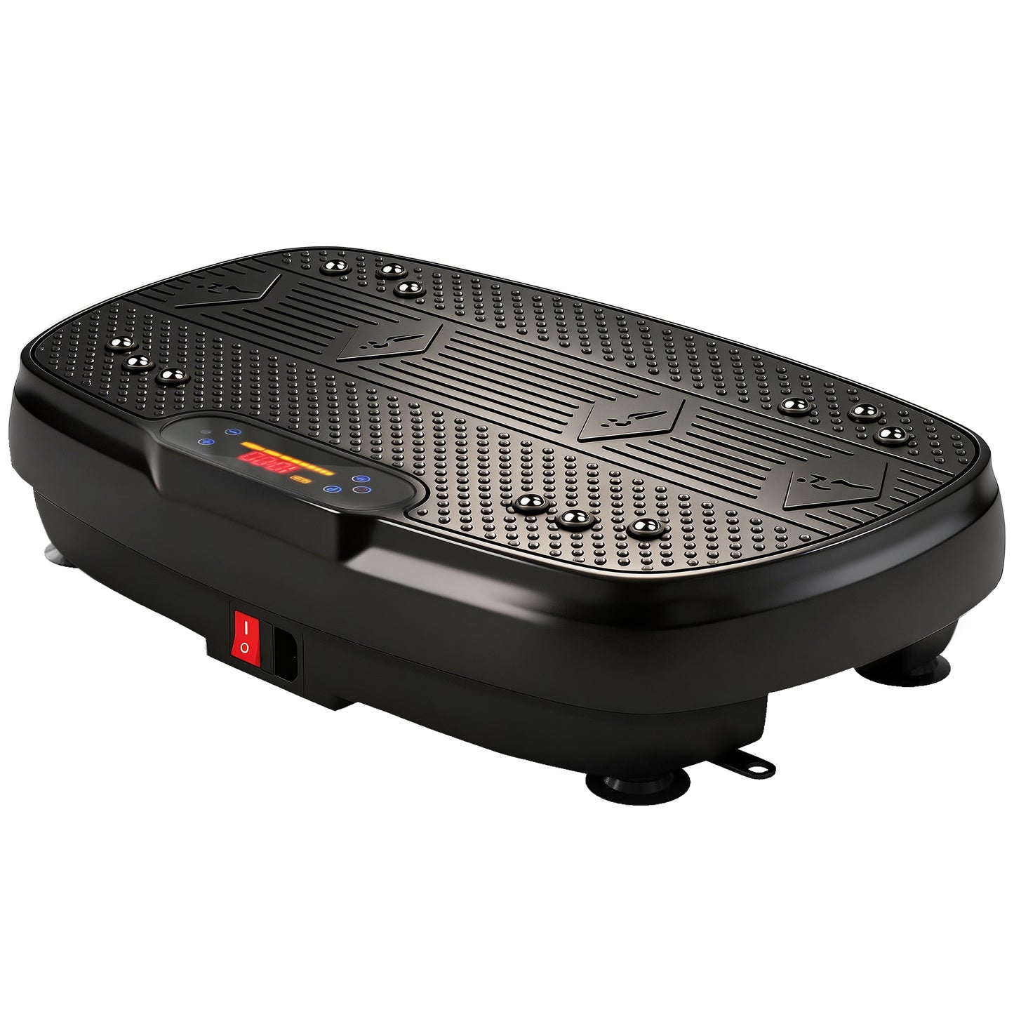 Photo of SPORTNOW Vibration Plate Exercise Machine with 120 Speed Levels, 5 Programs, Quiet Vibrating Plate with Resistance Bands in Bands colour on a white background