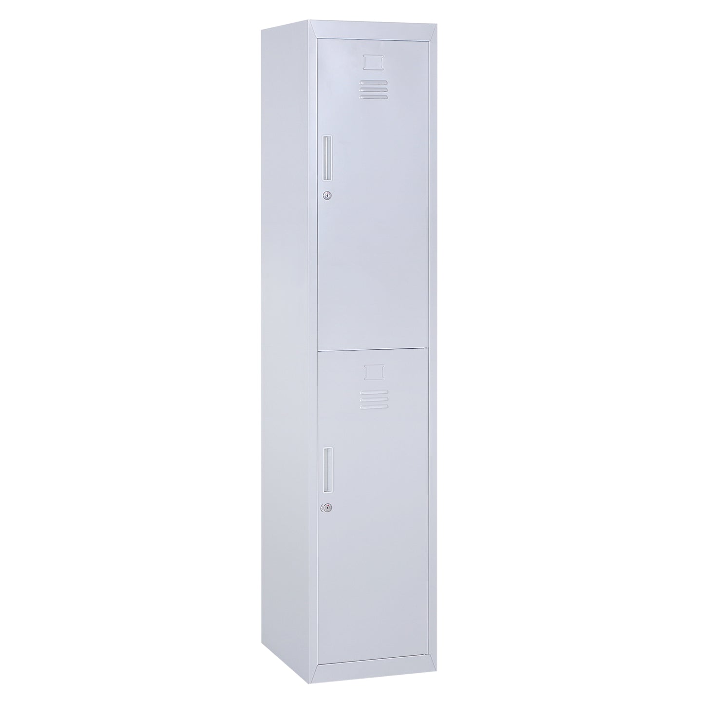 Photo of Vinsetto Locker Cabinet Storage Cold Rolled Steel w/ Shelves Vertical Cupboard Grey 38 x 46 x 180 cm in cm colour on a white background