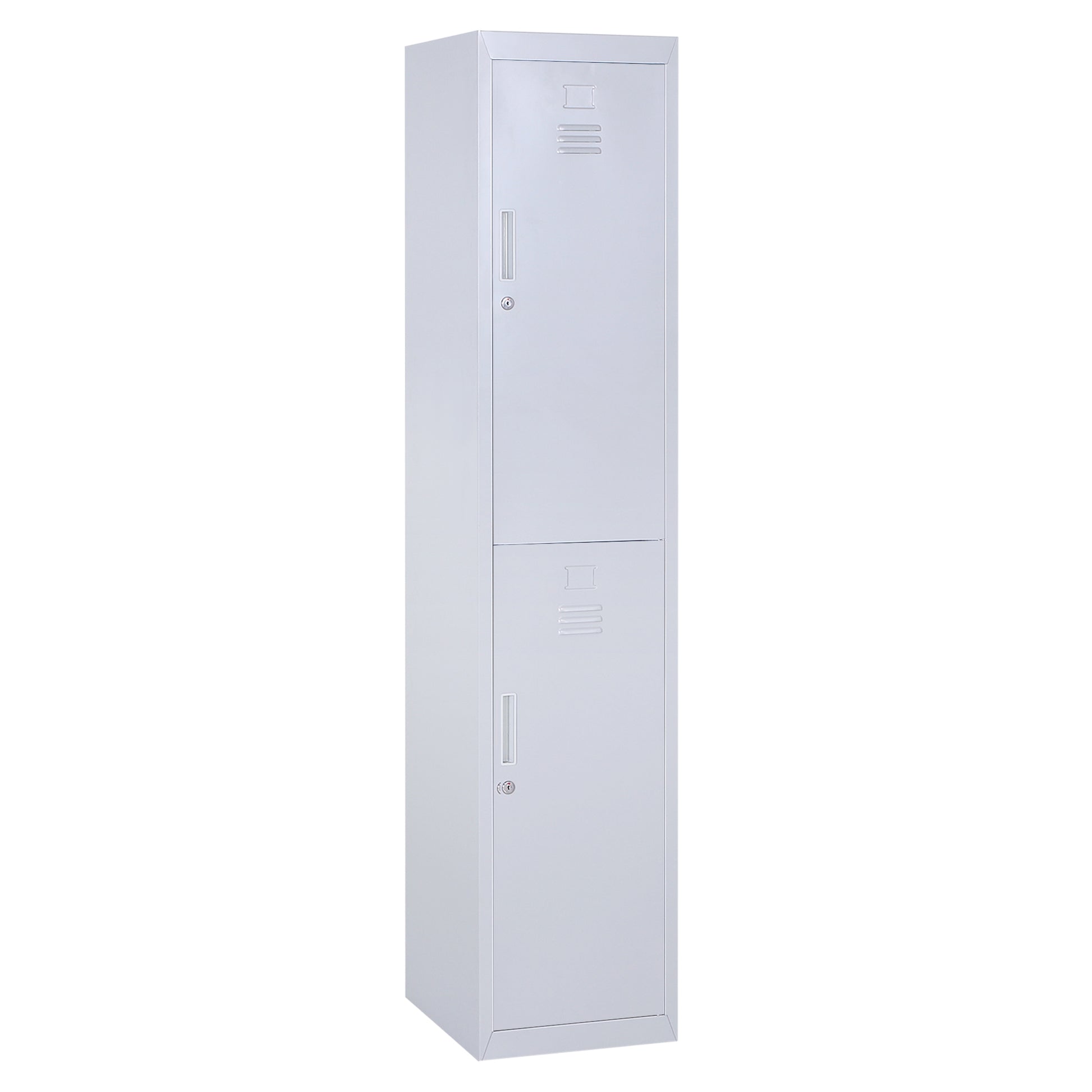 Photo of Vinsetto Locker Cabinet Storage Cold Rolled Steel w/ Shelves Vertical Cupboard Grey 38 x 46 x 180 cm in cm colour on a white background