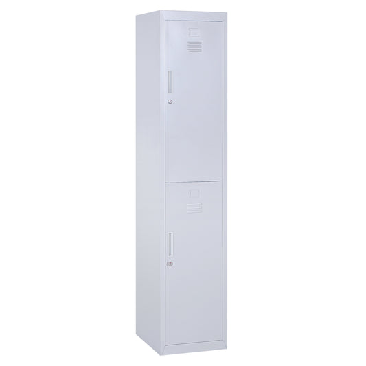 Photo of Vinsetto Locker Cabinet Storage Cold Rolled Steel w/ Shelves Vertical Cupboard Grey 38 x 46 x 180 cm in cm colour on a white background