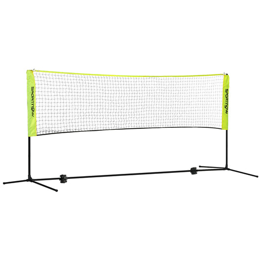 Photo of SPORTNOW 3m Badminton Net, Height Adjustable Outdoor Sports Net, with Carry Bag, for Tennis, Pickleball, Volleyball in Volleyball colour on a white background