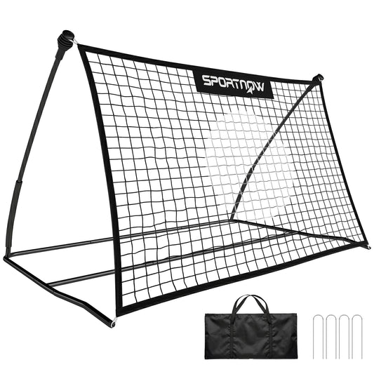 Photo of SPORTNOW Football Rebounder Net, Portable Kickback Football Rebounder Net with Carry Bag and Ground Stakes in Stakes colour on a white background