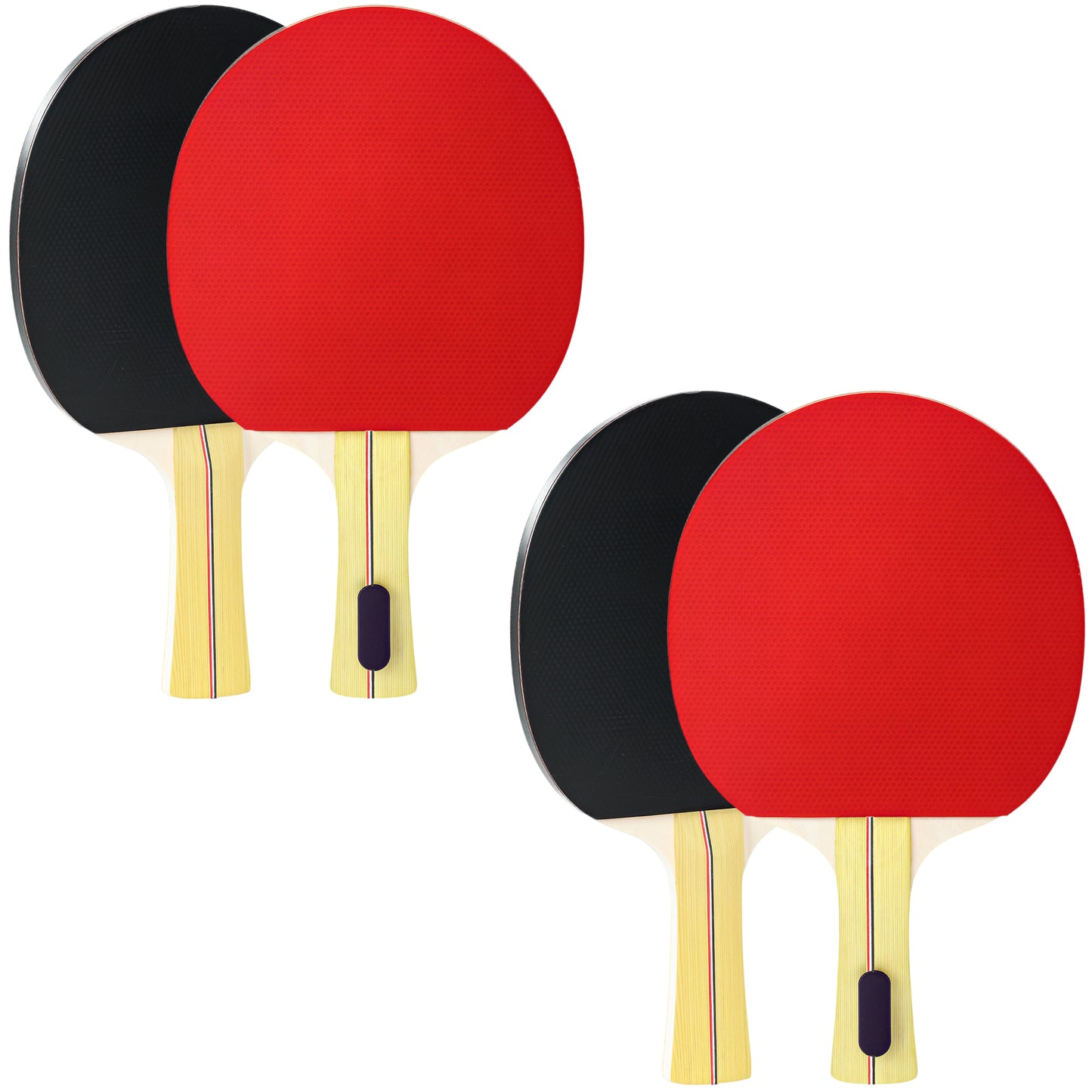 Photo of SPORTNOW Portable Table Tennis Set with Four Rackets, Eight Balls, Storage Case in Case colour on a white background