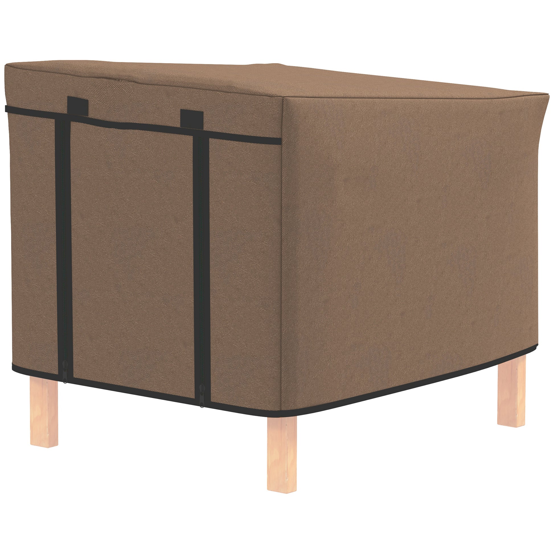 Photo of PawHut Water-Resistant Rabbit Hutch Cover for X-D2-0047 and Similar Models, 43 x 52 x 37cm, Brown in Brown colour on a white background