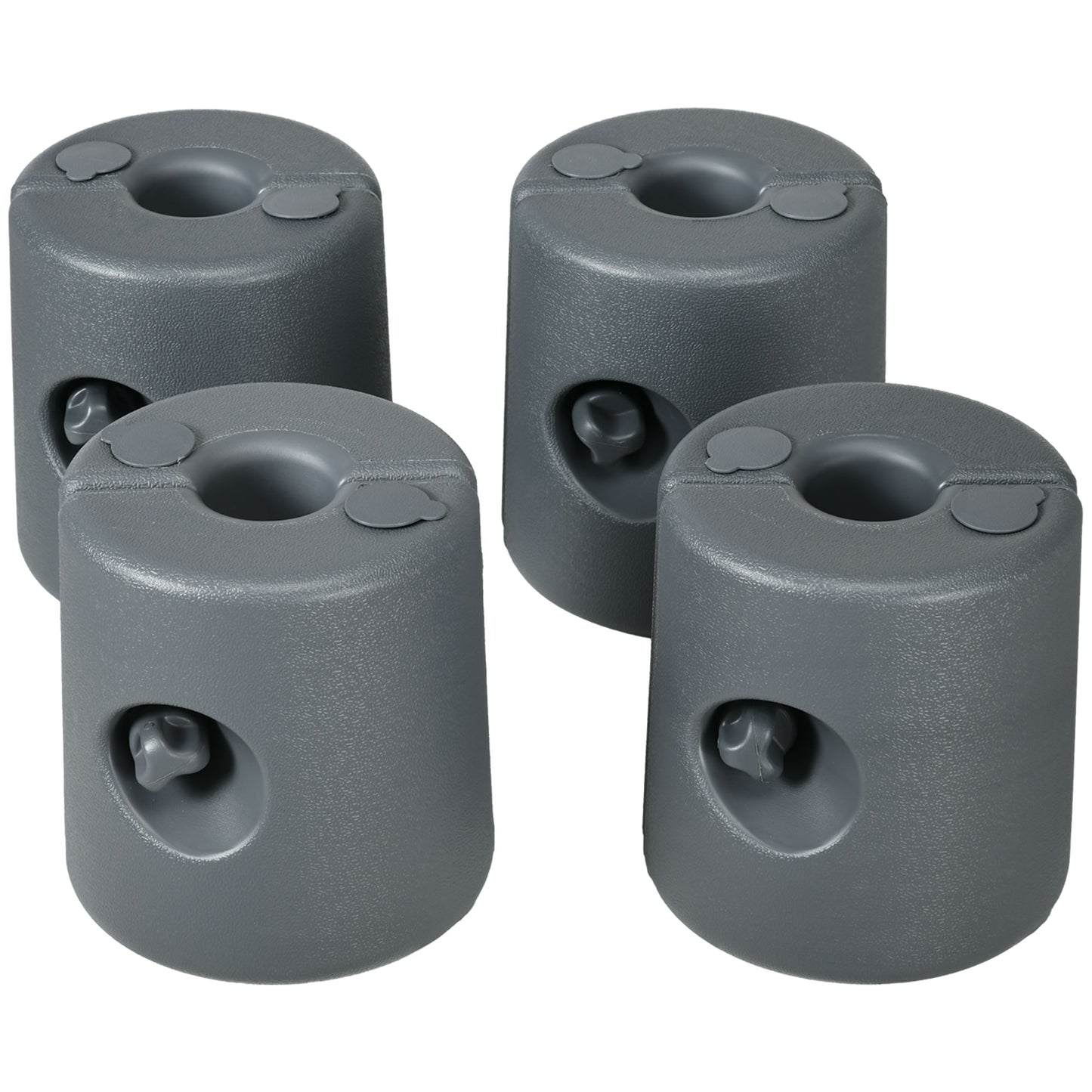 Photo of Outsunny HDPE Tent Weights Set of 4, Canopy Weights, Fill with Water or Sand, 48KG in 48KG colour on a white background