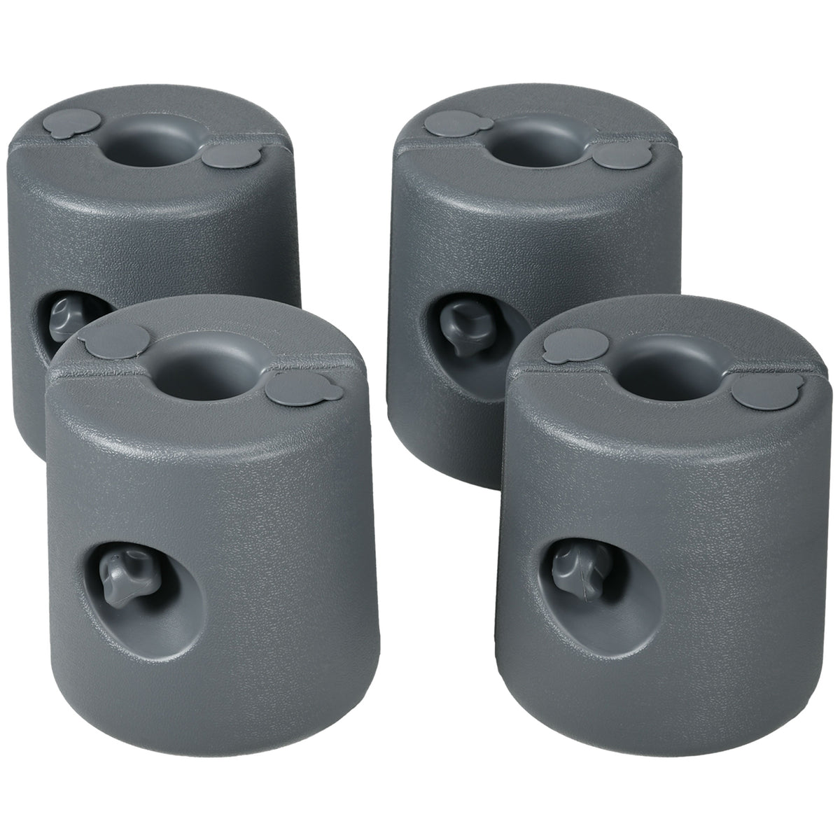 Photo of Outsunny HDPE Tent Weights Set of 4, Canopy Weights, Fill with Water or Sand, 48KG in 48KG colour on a white background