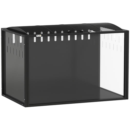 Photo of PawHut Hamster Cage Steel Chewproof with Openable Top, Deep Burrow for Dwarf Syrian Hamster, Gerbil, Rats, 81 x 51 x 53 cm in cm colour on a white background