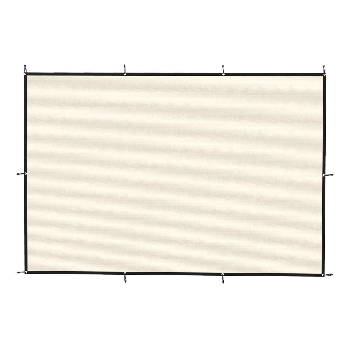 Photo of Outsunny Sun Shade Sail UV Protection Canopy with Stainless Steel Eyelets for Patio Garden 2 x 3 m Beige in Beige colour on a white background