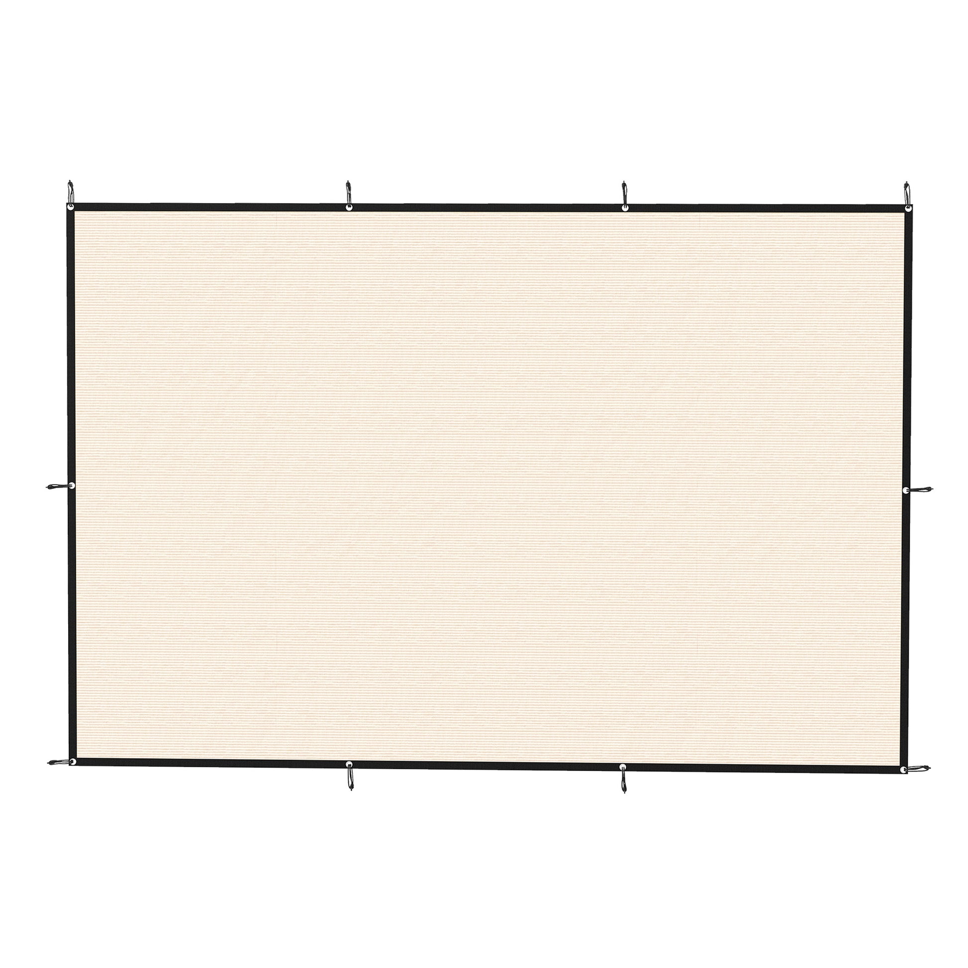 Photo of Outsunny Sun Shade Sail UV Protection Canopy with Stainless Steel Eyelets for Patio Garden 2 x 3 m Beige in Beige colour on a white background