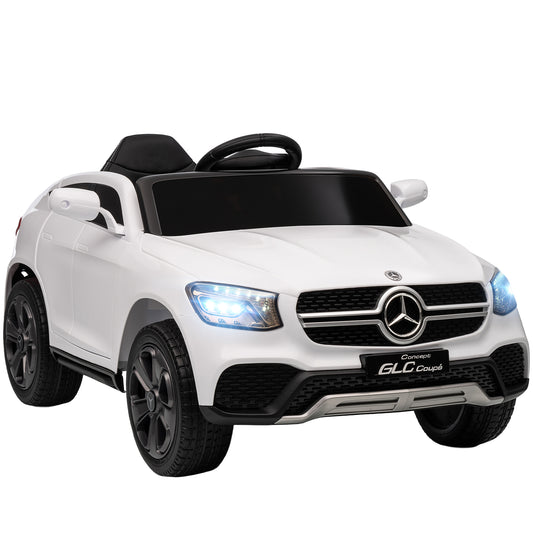 Photo of AIYAPLAY Mercedes-Benz GLC Licensed Kids Ride on Car with Remote Control, Soft Start, MP3, LED Headlights, White in White colour on a white background