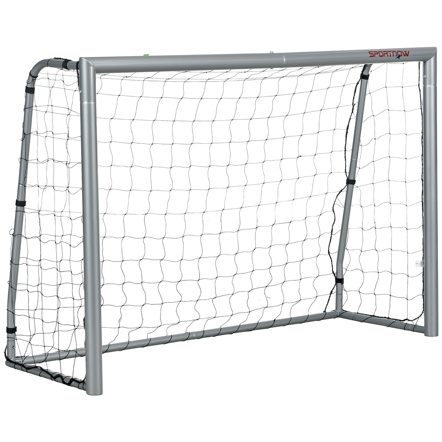 Photo of SPORTNOW 8ft x 5ft Football Goal, Football Net for Garden with Ground Stakes, Quick and Simple Set Up in Up colour on a white background