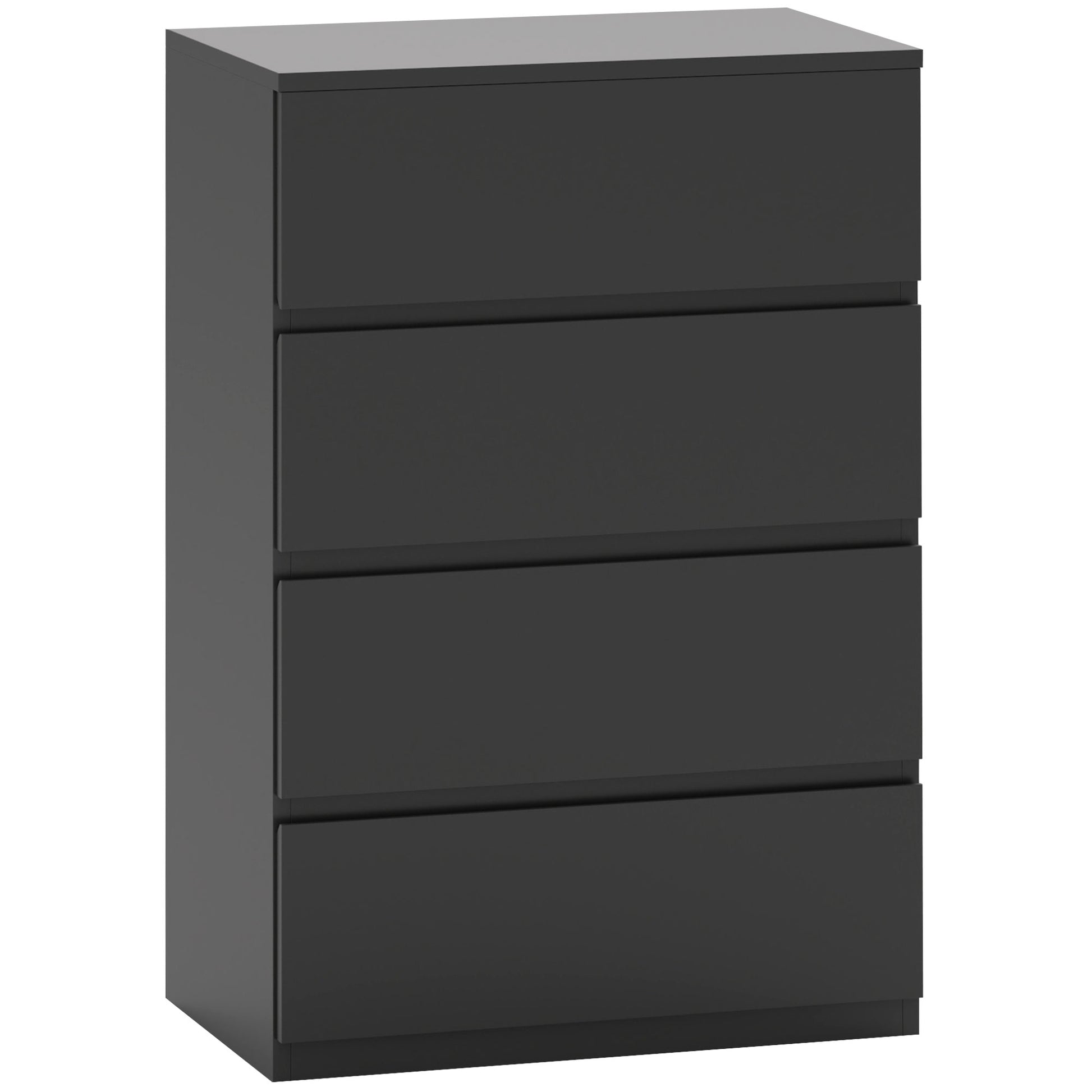 Photo of HOMCOM Chest of Drawers, 4-Drawer Storage Cabinets, Modern Dresser, Storage Drawer Unit for Bedroom in Bedroom colour on a white background