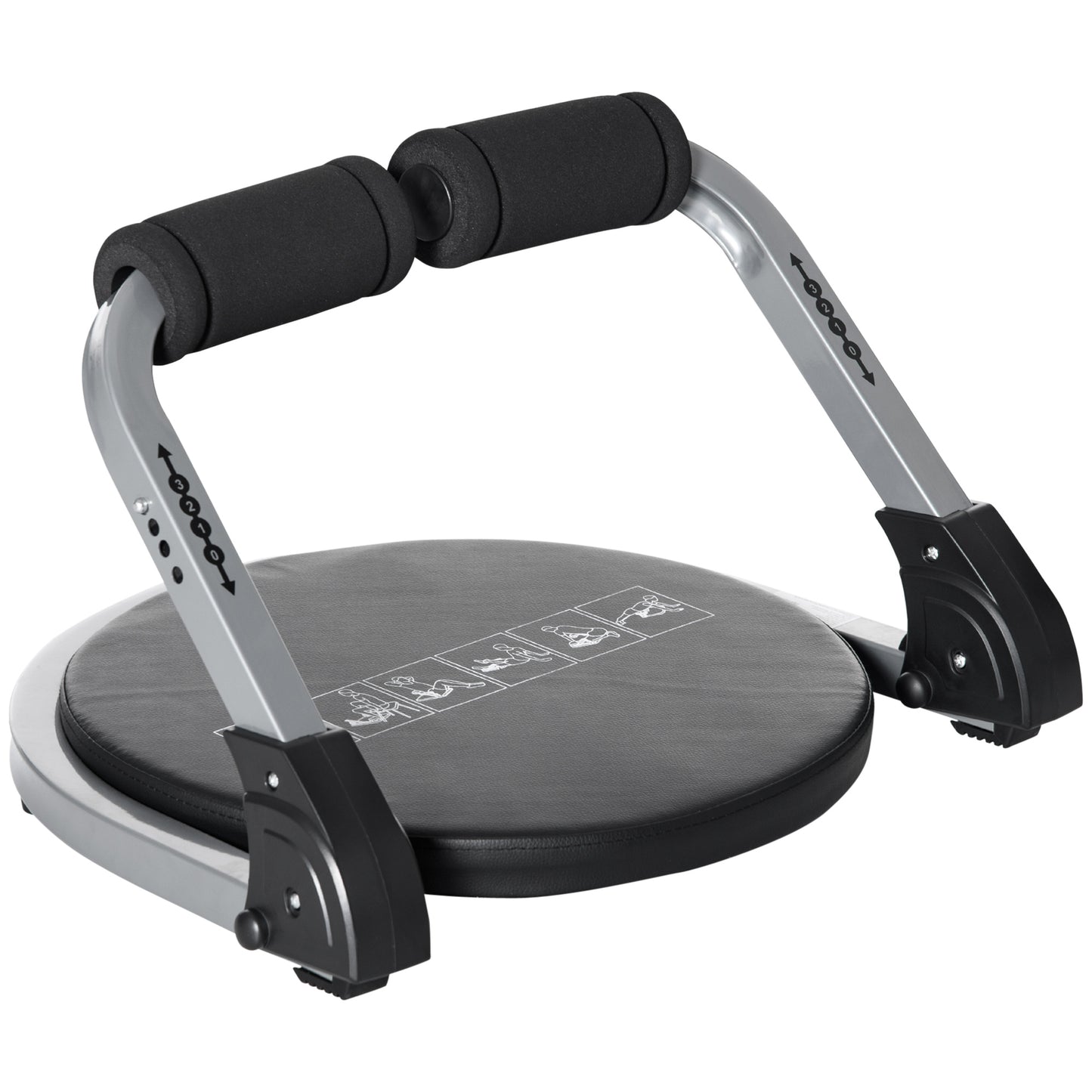Photo of HOMCOM Abs Trainer, Ab Crunch Machine, Foldable Abdominal Trainer, Core Fitness & Whole Body Exercise Equipment for Home Gym in Gym colour on a white background