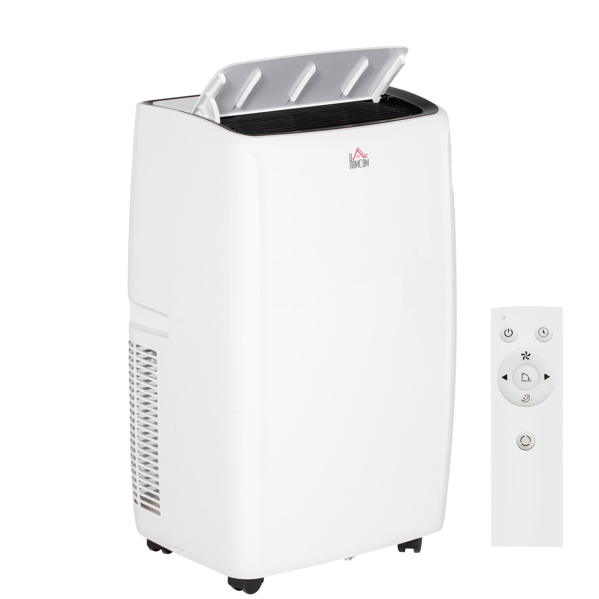Photo of HOMCOM 14,000 BTU Mobile Air Conditioner, with LED Screen - White in White colour on a white background