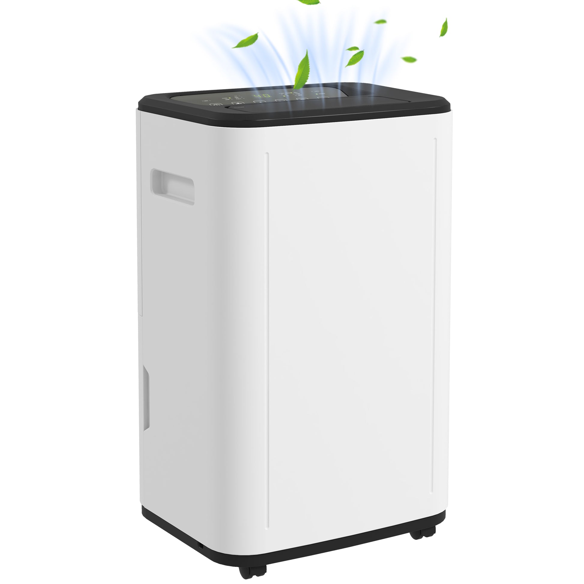 Photo of HOMCOM 6000mL Portable Dehumidifier with 24H Timer, 3 Dehumidifying Modes, 20L/Day, for Home Laundry Basement in Basement colour on a white background