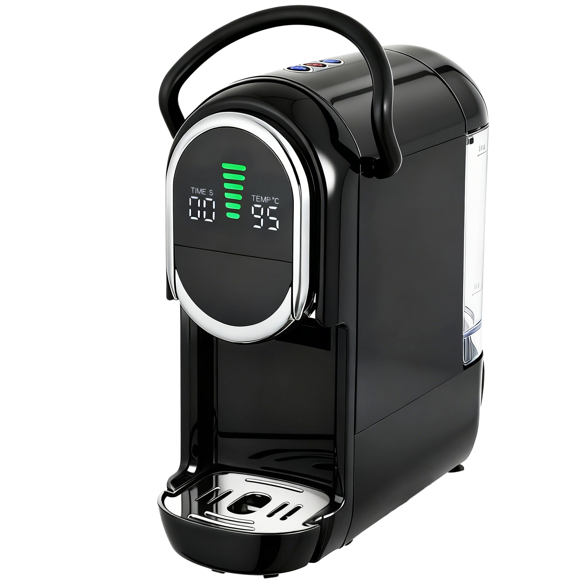 Photo of HOMCOM Pod Coffee Machine for Nespresso, Dolce Gusto Capsule & Ground Coffee, Small Semi Automatic Coffee Maker, 19 Bar, 0.6L in 0.6L colour on a white background