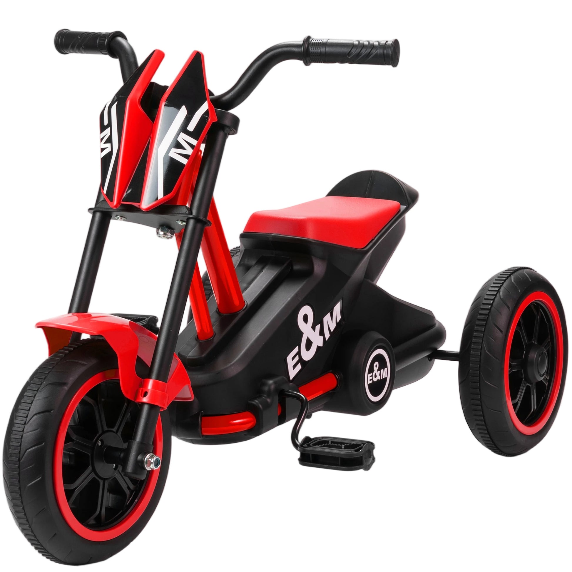 Photo of AIYAPLAY Kids Tricycle Baby Trike, Kids Trike with Pedal, 3 Wheel Toddler Balance Bike for Indoor Outdoor Use, Red in Red colour on a white background