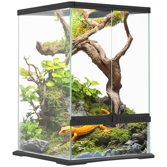 Photo of PawHut 40L Vivarium for Lizards, Frogs, Snakes, Turtles, Tortoises w/ Anti-Escape Design, Ventilation in Ventilation colour on a white background