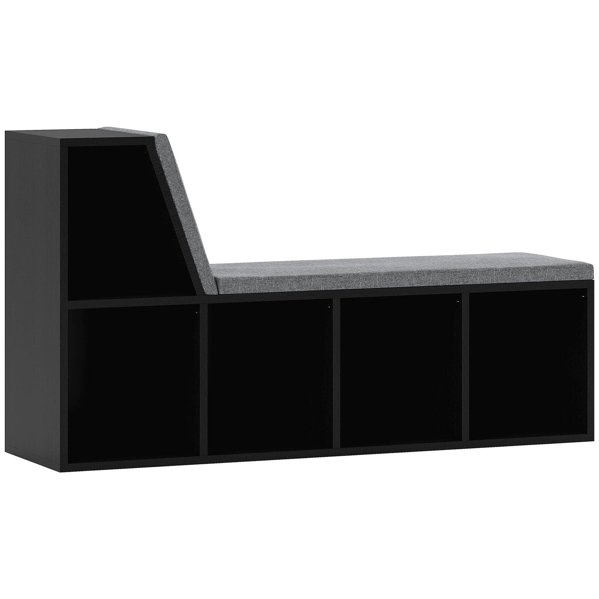 Photo of HOMCOM 2 Tier Modern Bookcase Bookshelf with Removable Cushions for Living Room in Room colour on a white background