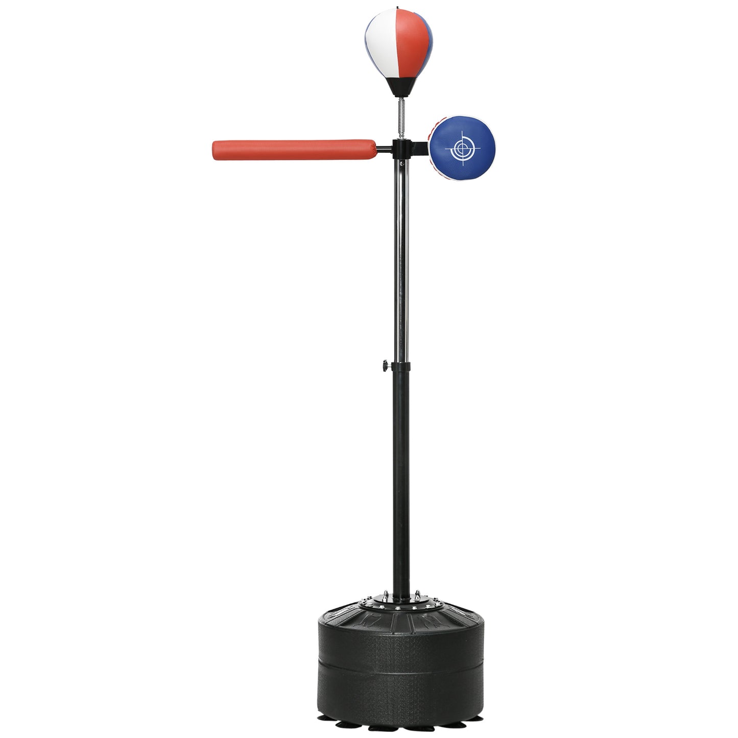 Photo of SPORTNOW Adjustable Speed Bag, Boxing Bag, with Stand, Reflex Bar, Punching Pad, Multicoloured in Multicoloured colour on a white background