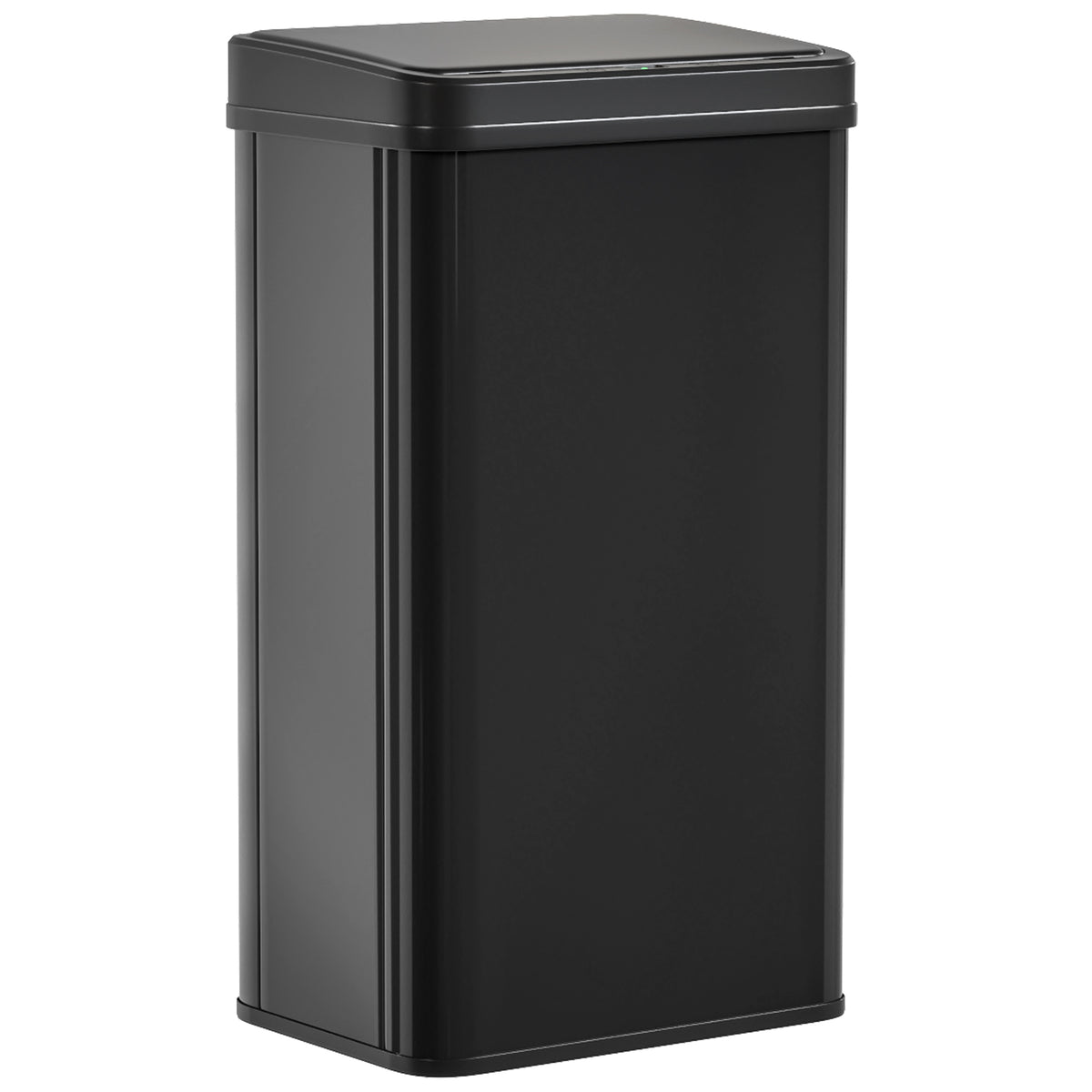 Photo of HOMCOM 50L Sensor Bin with Soft-Close Lid, Stainless Steel Automatic Touchless Motion Sensor Kitchen Bin, Black in Black colour on a white background