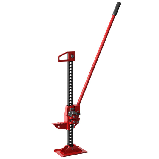 Photo of HOMCOM 3 Tonne Farm Jack, 48" High Lift Jack for 4x4 Tractors Trucks Agricultural Lifting, Red in Red colour on a white background