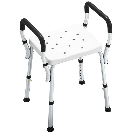 Photo of HOMCOM 57-69cm Aluminium Frame Bath Seat in Seat colour on a white background