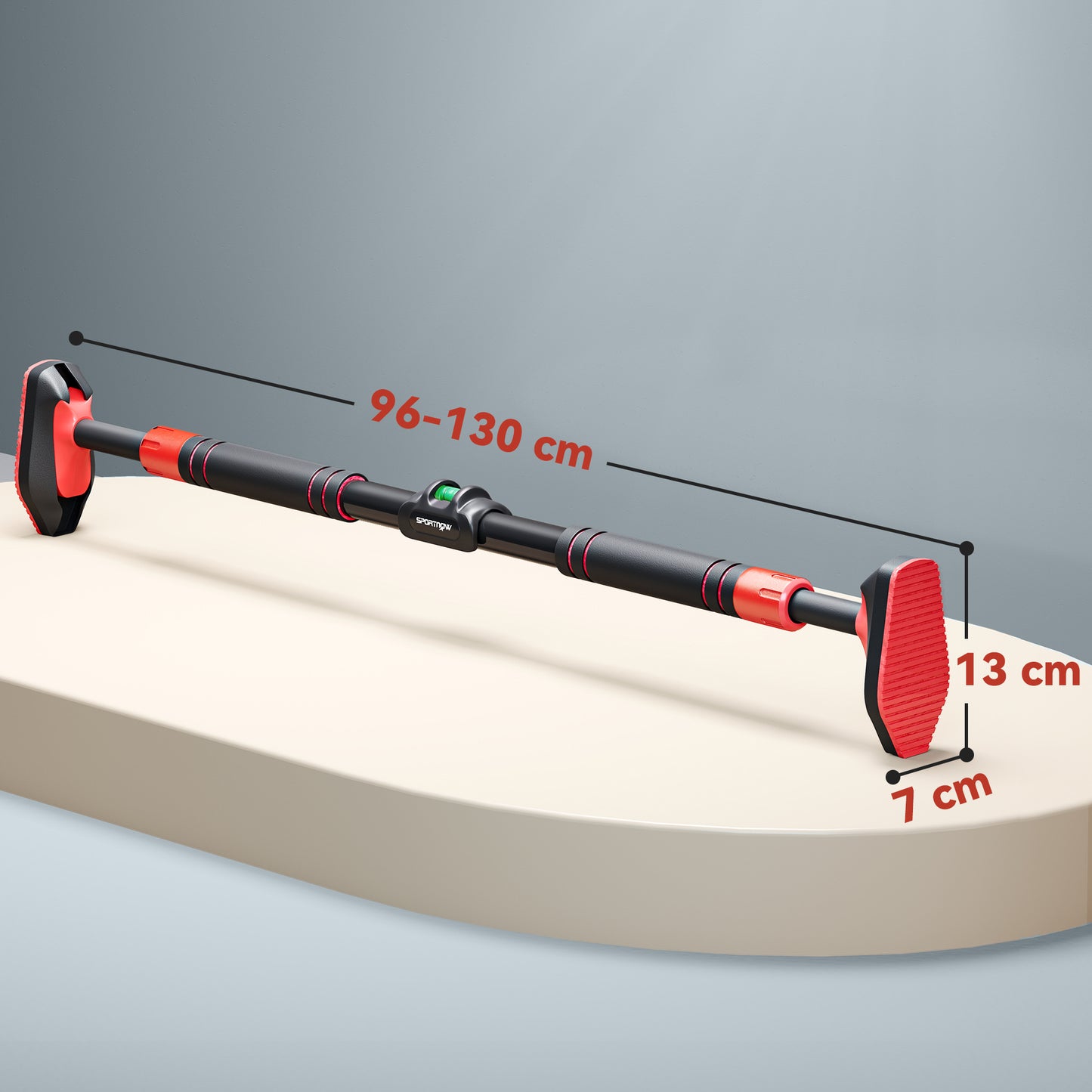SPORTNOW Pull Up Bar, for 92-120cm Doorways, No Screws, Maximum load 200kg