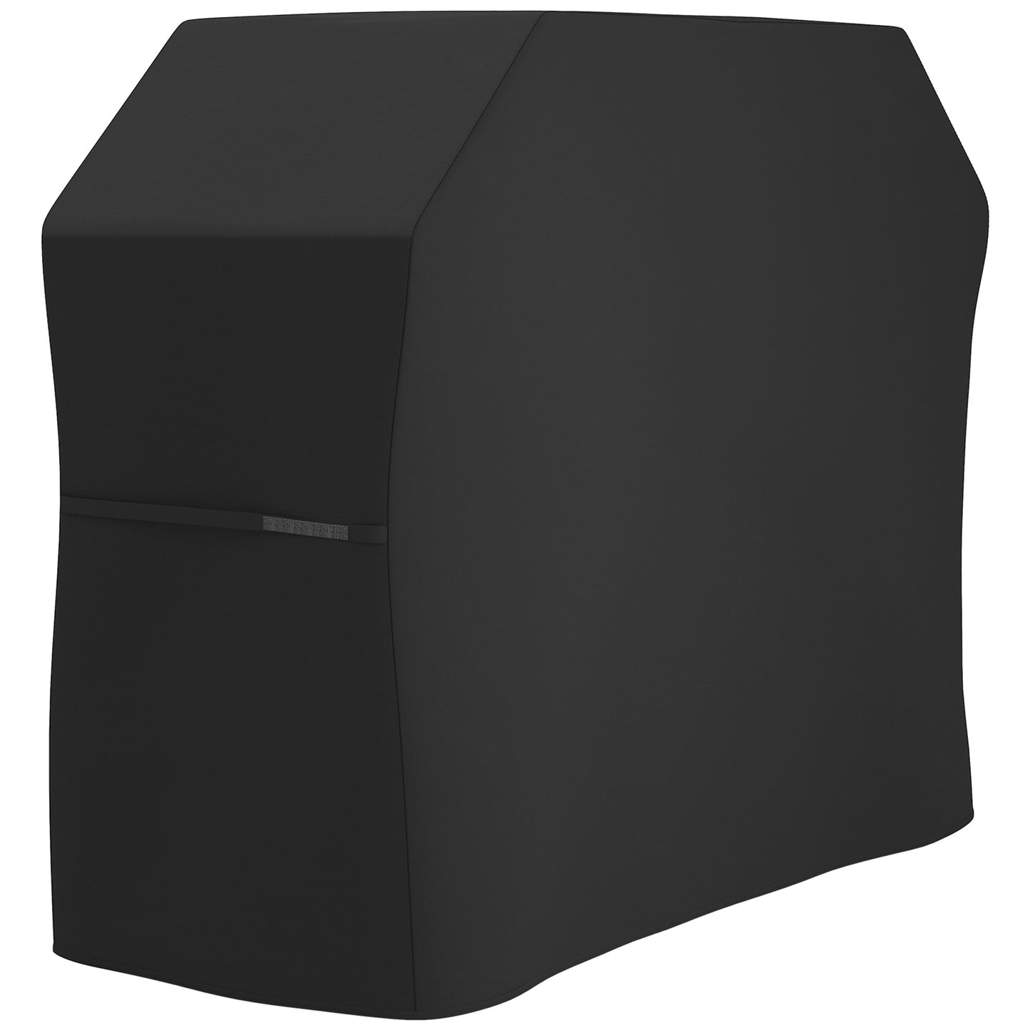 Photo of Outsunny 147 x 61cm Plastic Coated Protective Grill Cover - Black in Black colour on a white background