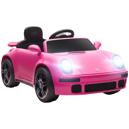 Photo of AIYAPLAY Licensed RUF CTR 2017-Yellowbird Electric Car for Kids, with Remote Control, Soft Start, MP3 Player, LED Lights, Pink in Pink colour on a white background